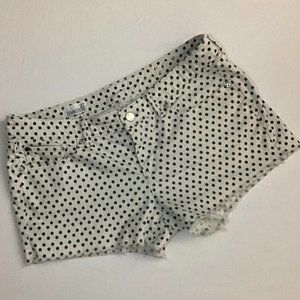 👗 Polka Dot Summer Cut-Off Jean Shorts Size 27